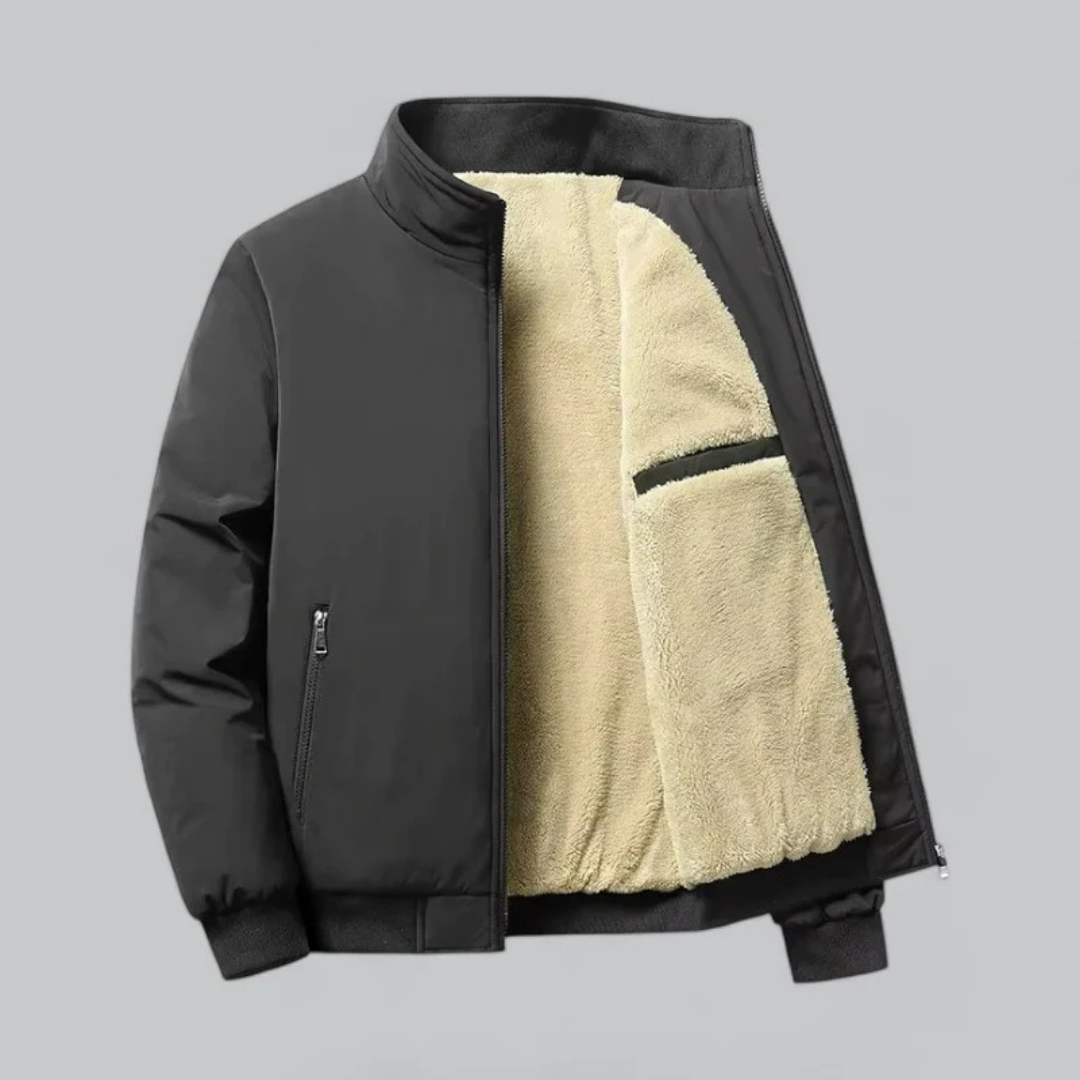 Herren Warme Winter Reißverschlus Jacke | Langarm