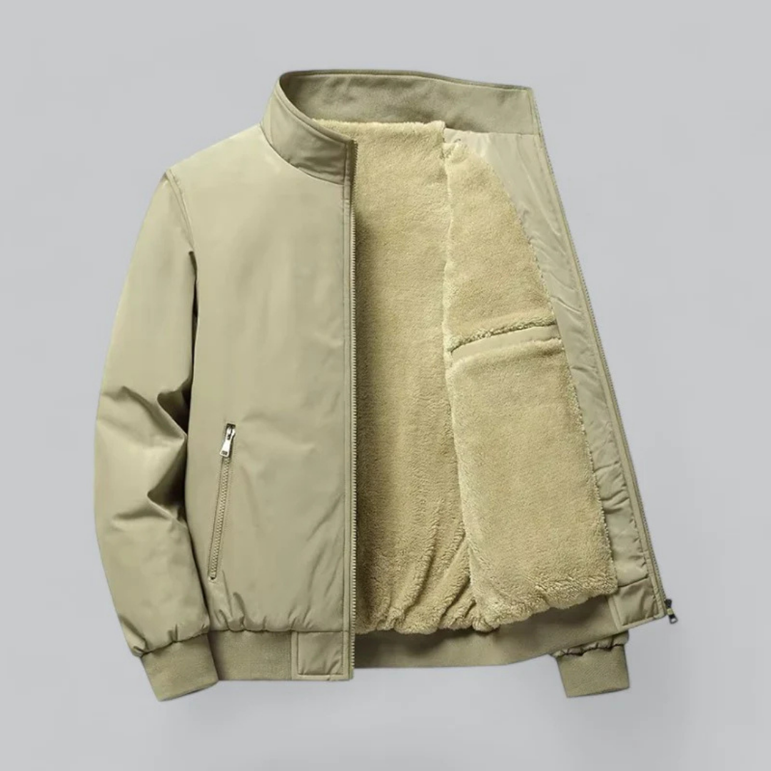 Herren Warme Winter Reißverschlus Jacke | Langarm