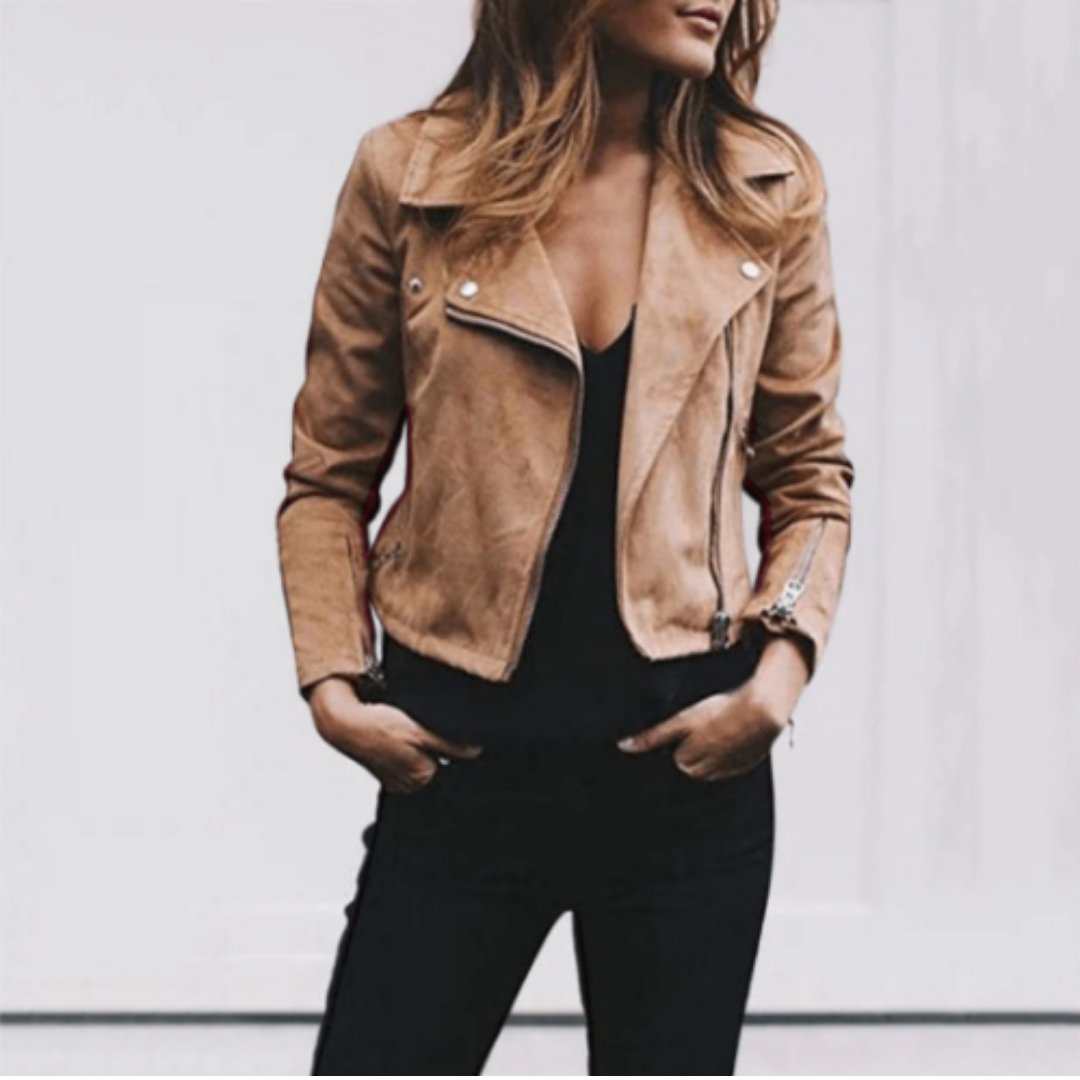 Women's Summer Biker Cropped Jacket | Waterproof