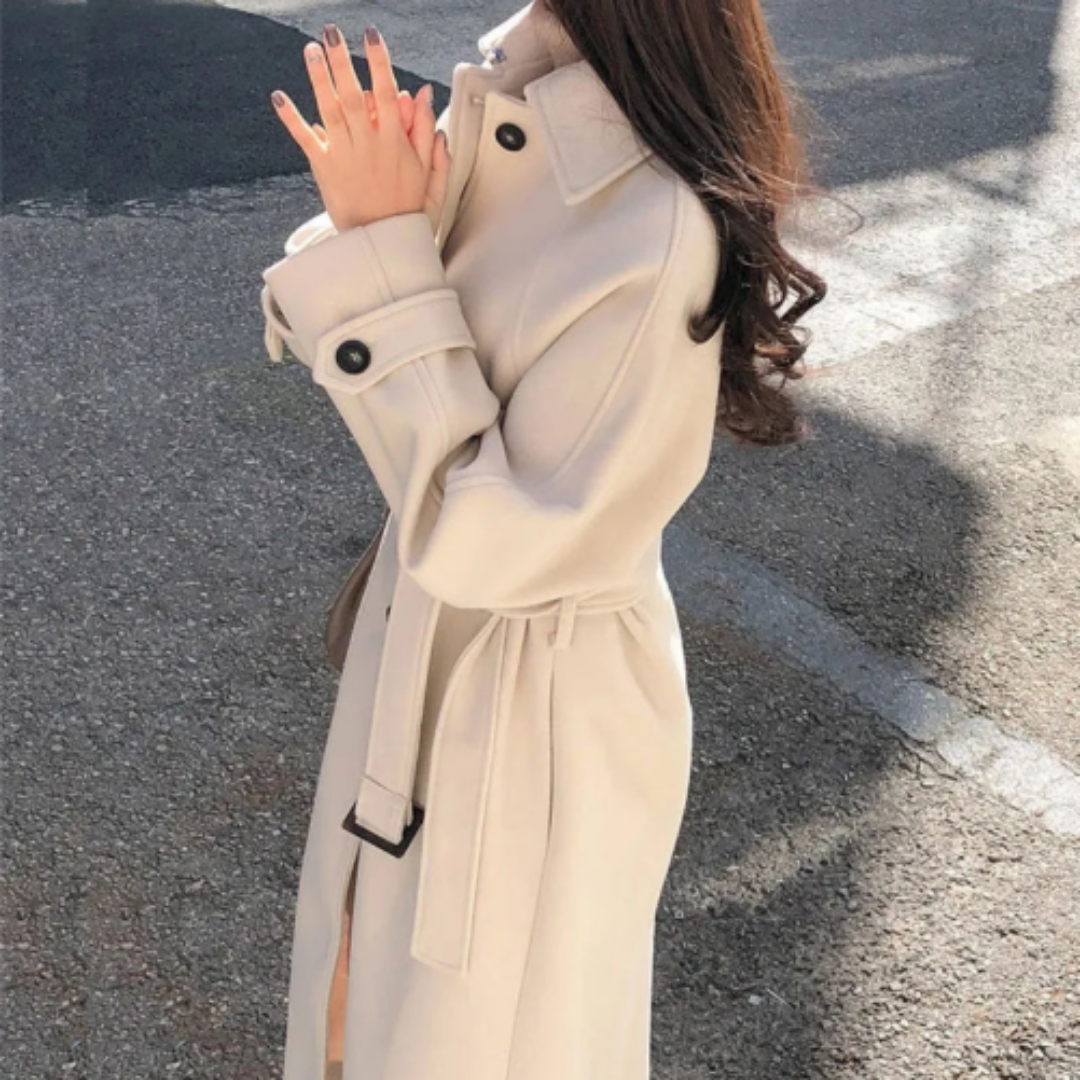 Women's Elegant Winter Trench Coat | Long