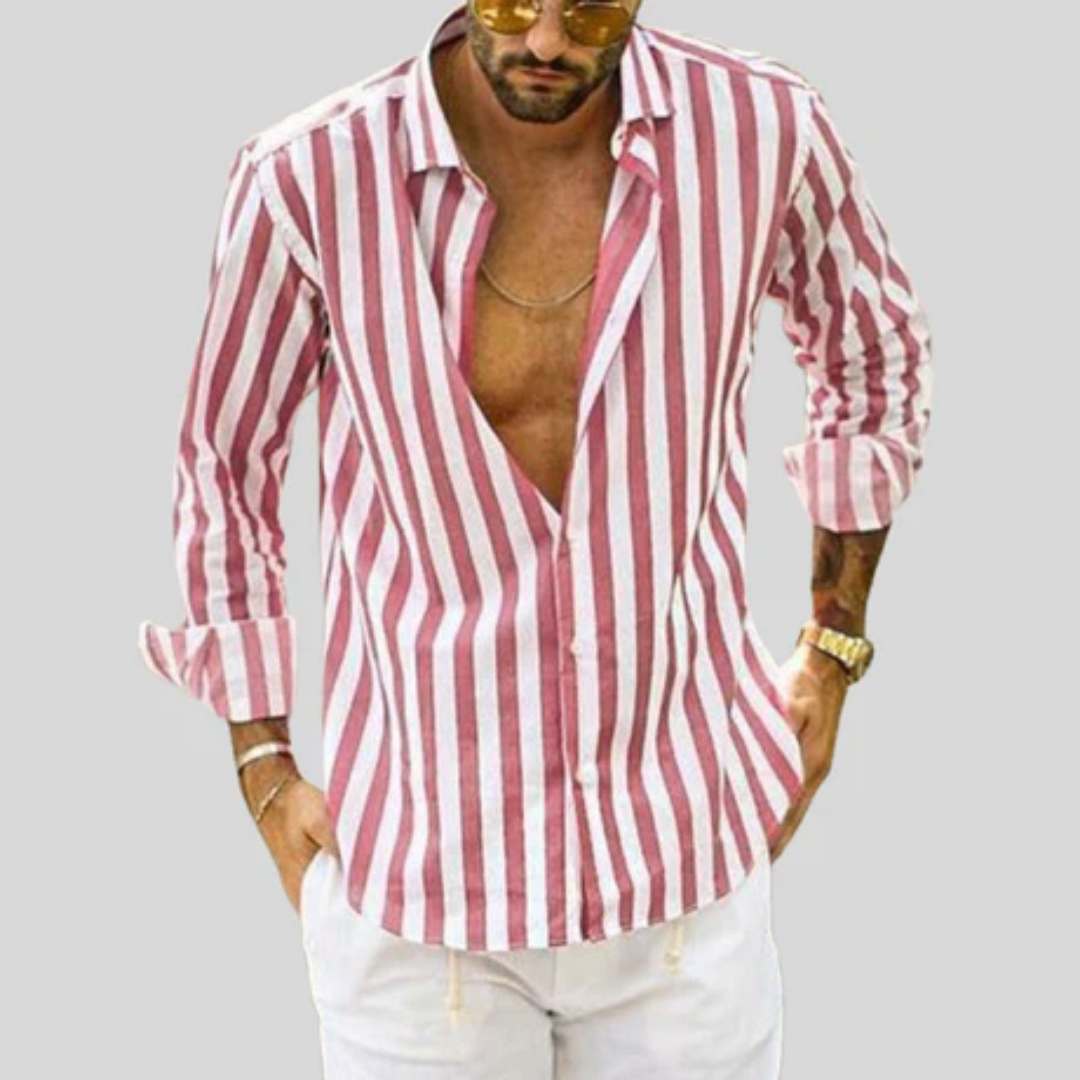 Men's Summer Stripe Shirt | Long Sleeve