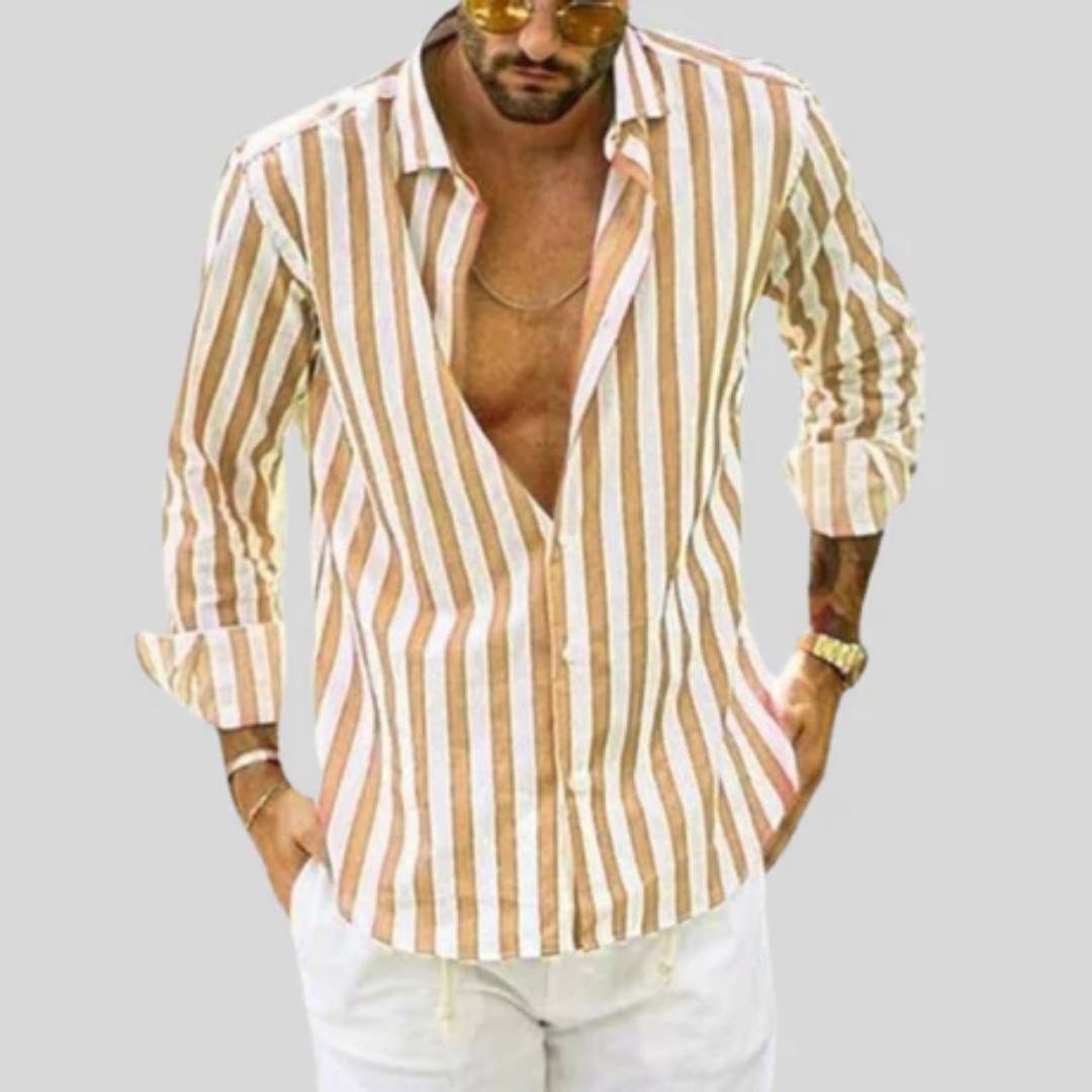 Men's Summer Stripe Shirt | Long Sleeve