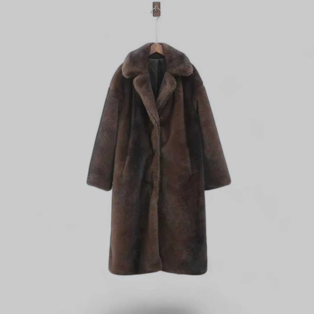 Damen Lange Winter Trench Mantel | Warme
