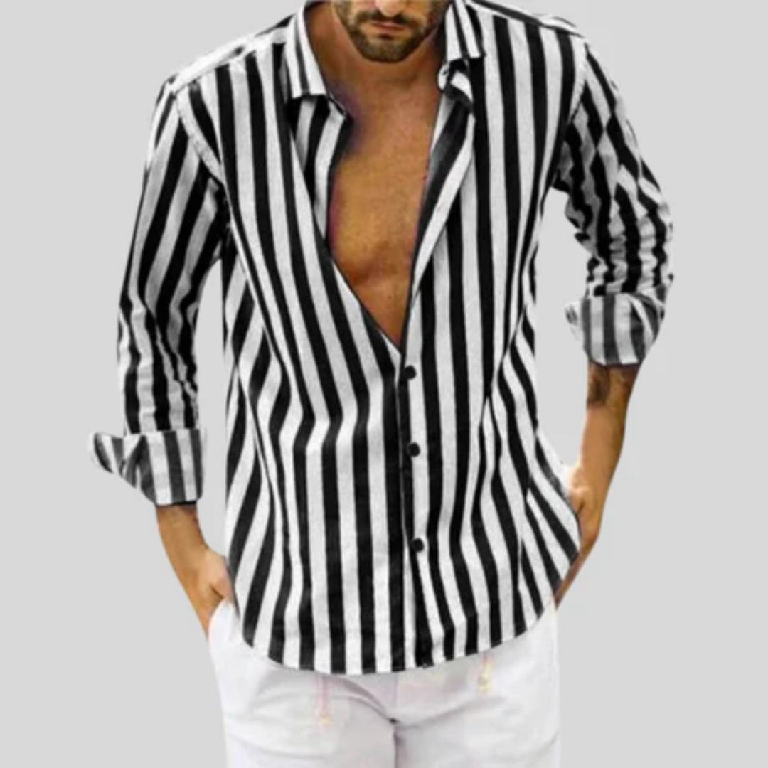 Men's Summer Stripe Shirt | Long Sleeve