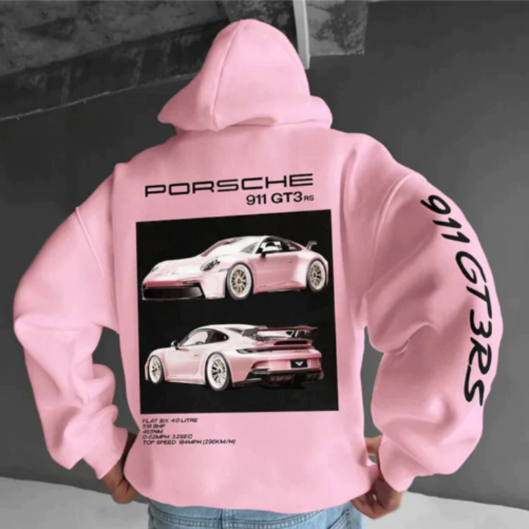 Men's Warm Oversized Graphic Hoodie | Long