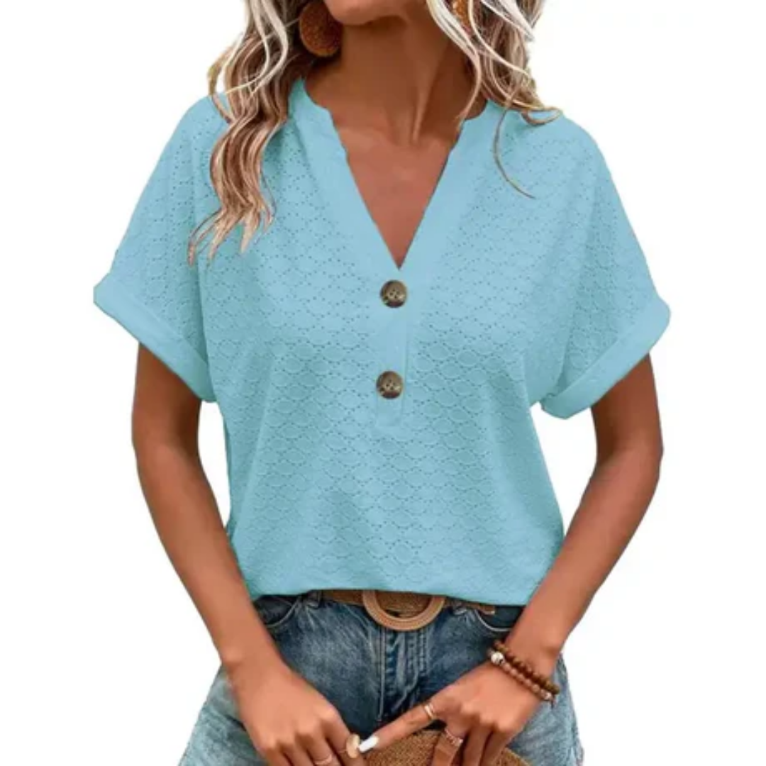 Women's Casual Summer Blouse | Short Sleeve