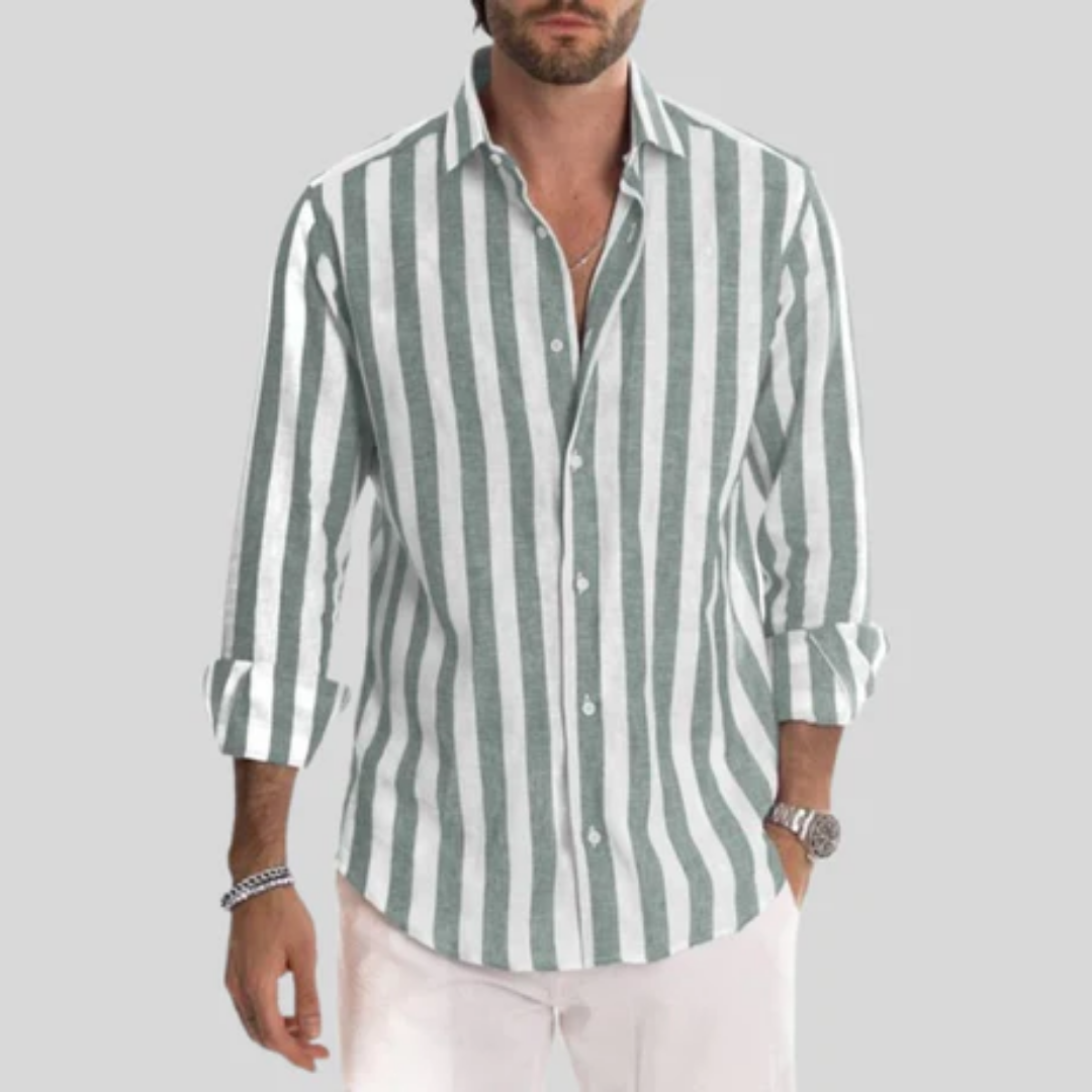 Men's Summer Stripe Shirt | Long Sleeve