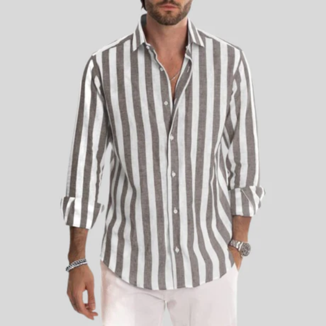 Men's Summer Stripe Shirt | Long Sleeve