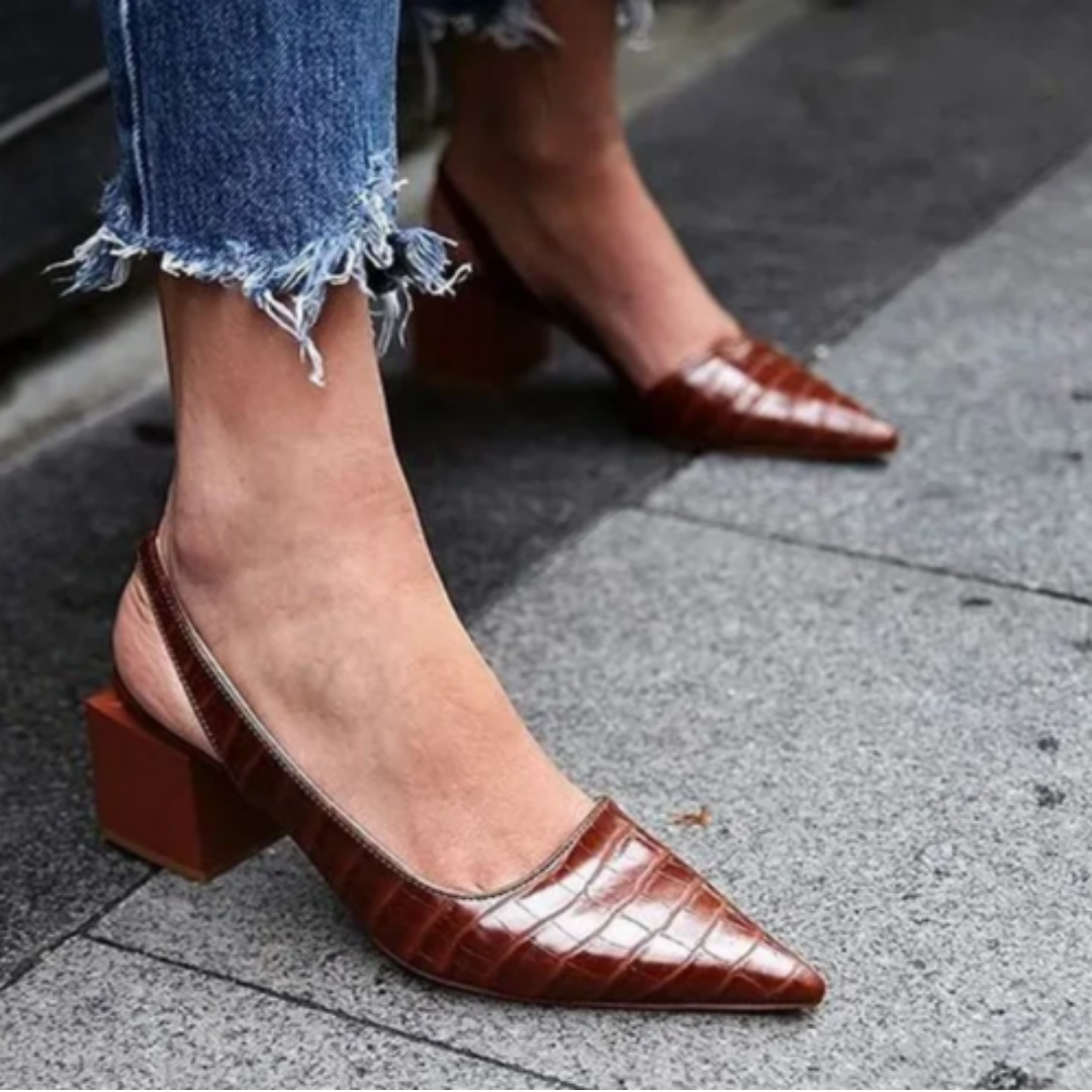 Women's Elegant Closed Toe Sandal | Heeled