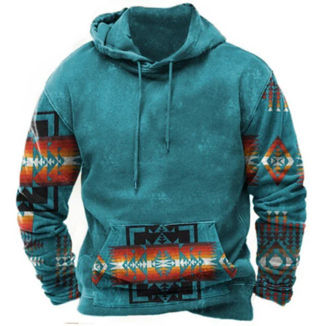 Herren Langarm Gedruckt Warme Kapuzenpulli | Winter