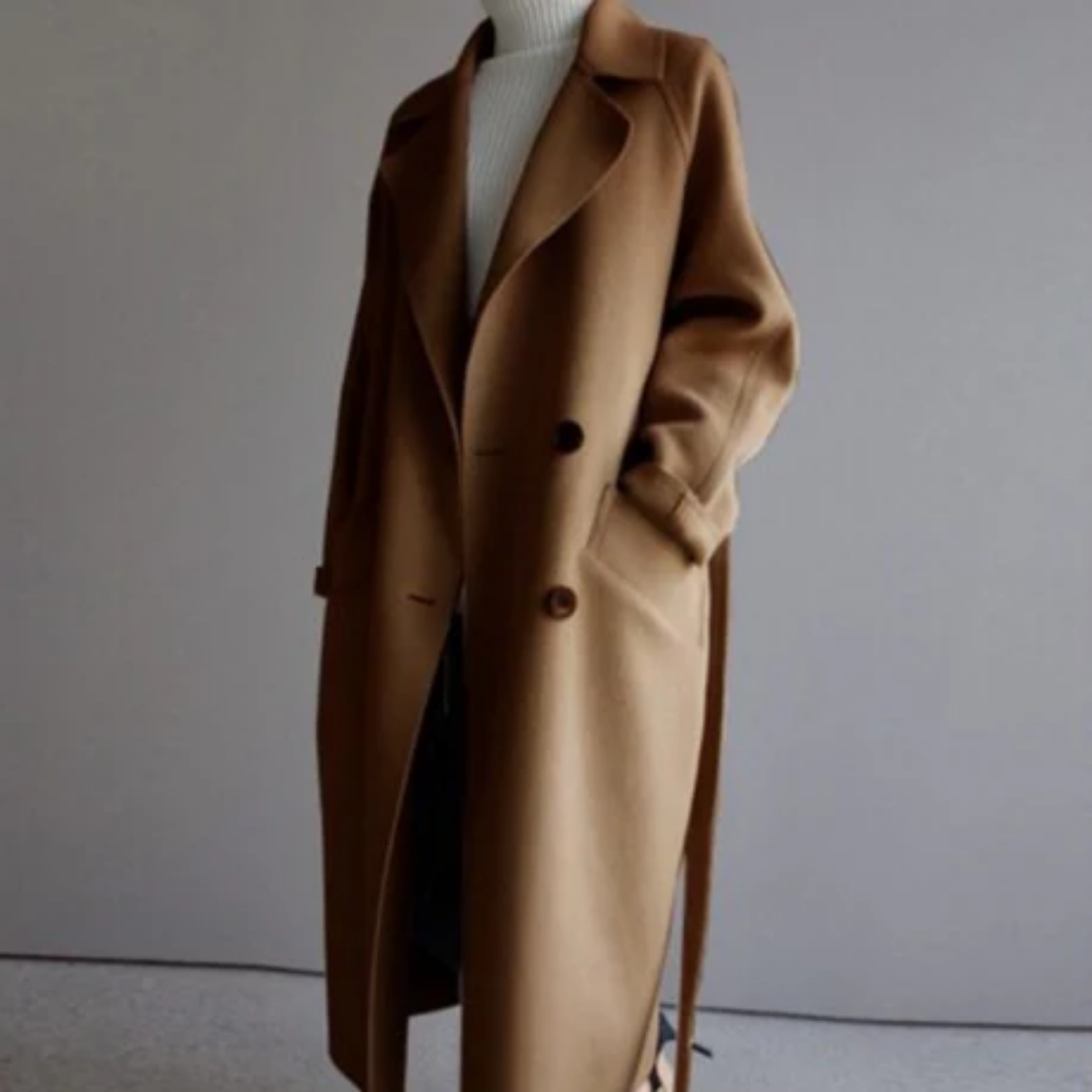 Women's Classic Winter Trench Coat | Long