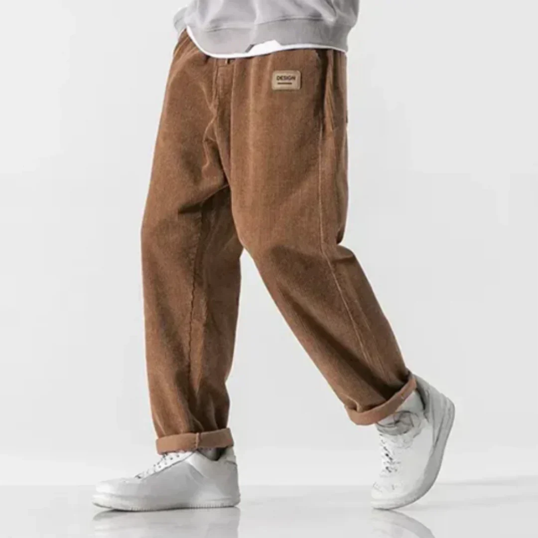 Men's Summer Vintage Straight Cut Pants | Wide Leg