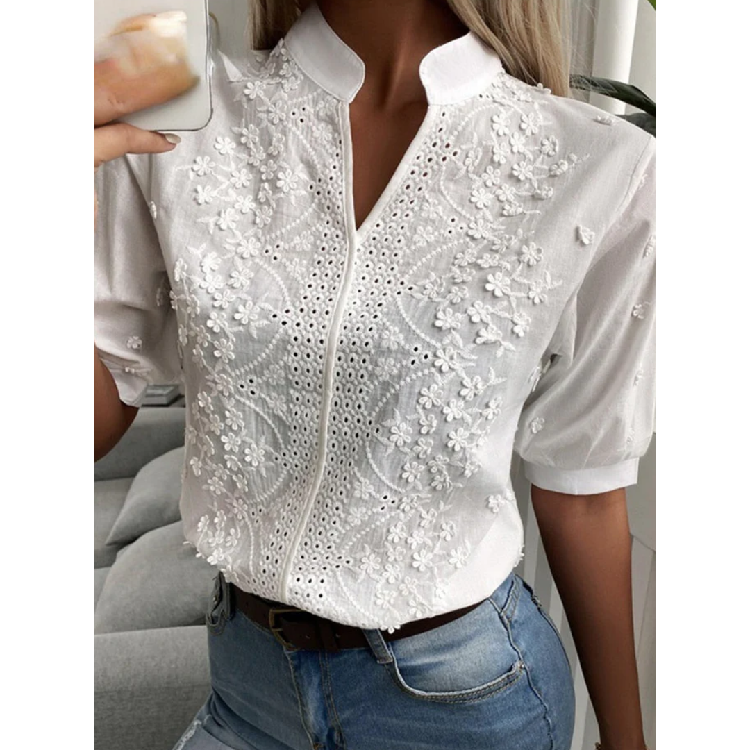 Women's Floral Going Out Blouse | 3 4 Sleeve