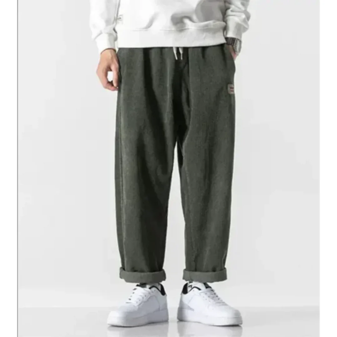 Men's Summer Vintage Straight Cut Pants | Wide Leg