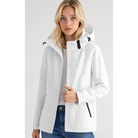 Damen Gedruckt Reißverschluss Winter Jacke | Kapuze