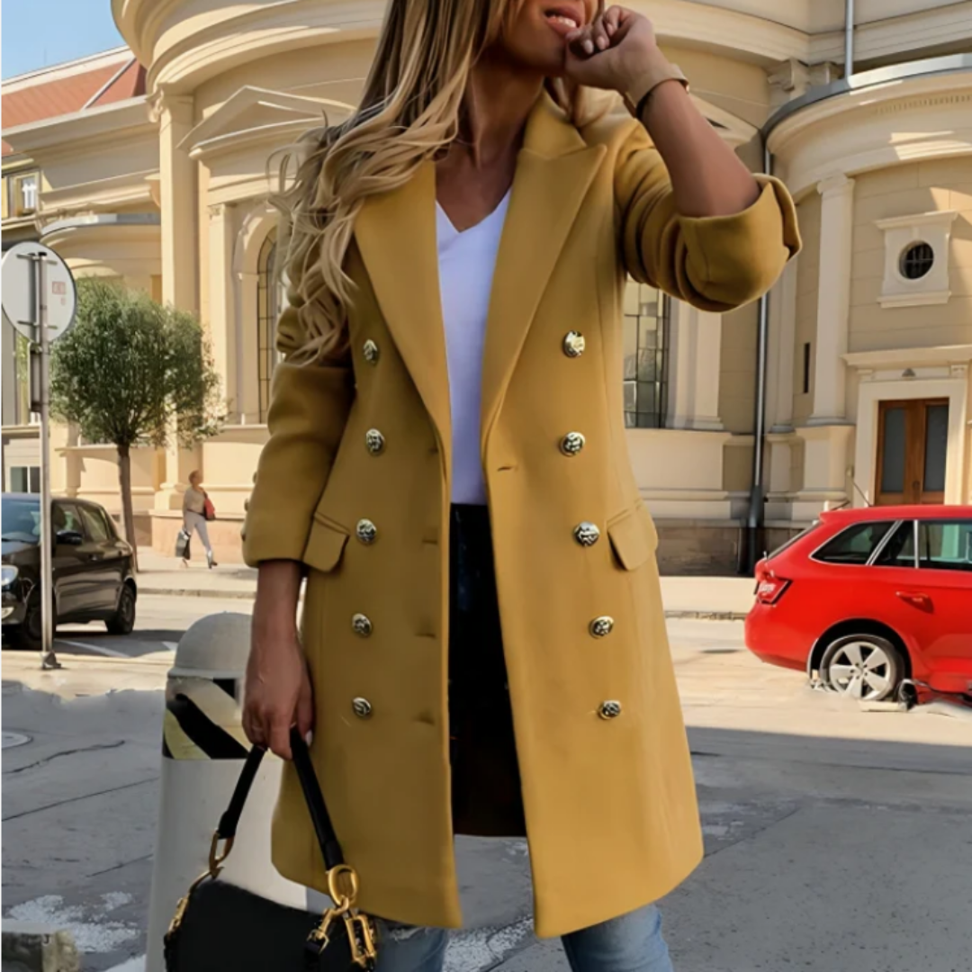 Women's Elegant Winter Lapel Collar Coat | Warm