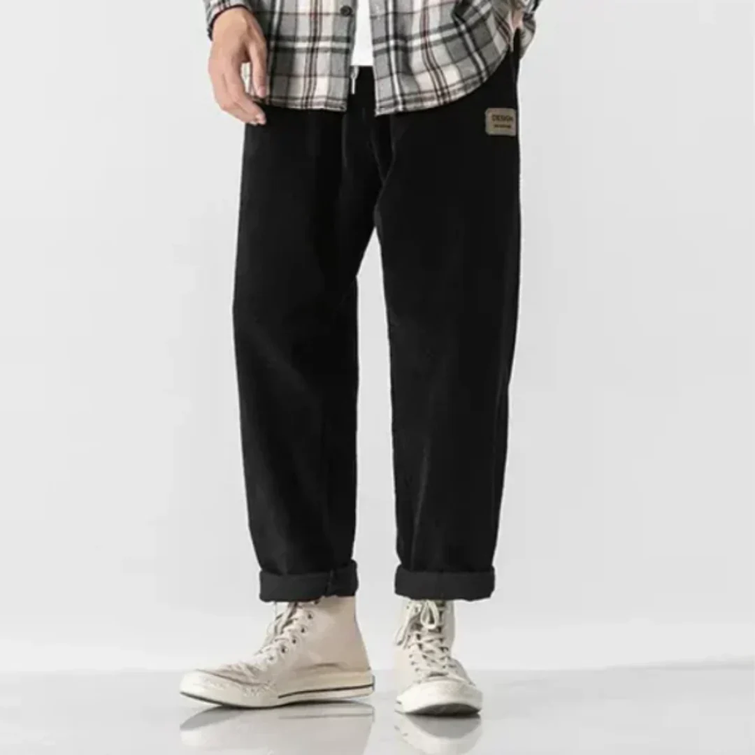 Men's Summer Vintage Straight Cut Pants | Wide Leg