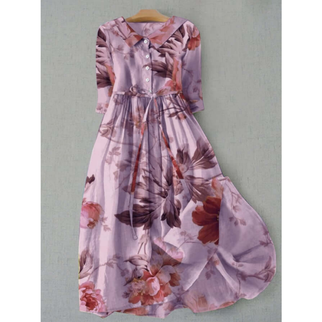 Women's Floral 3 4 Sleeve Summer Dress | Maxi