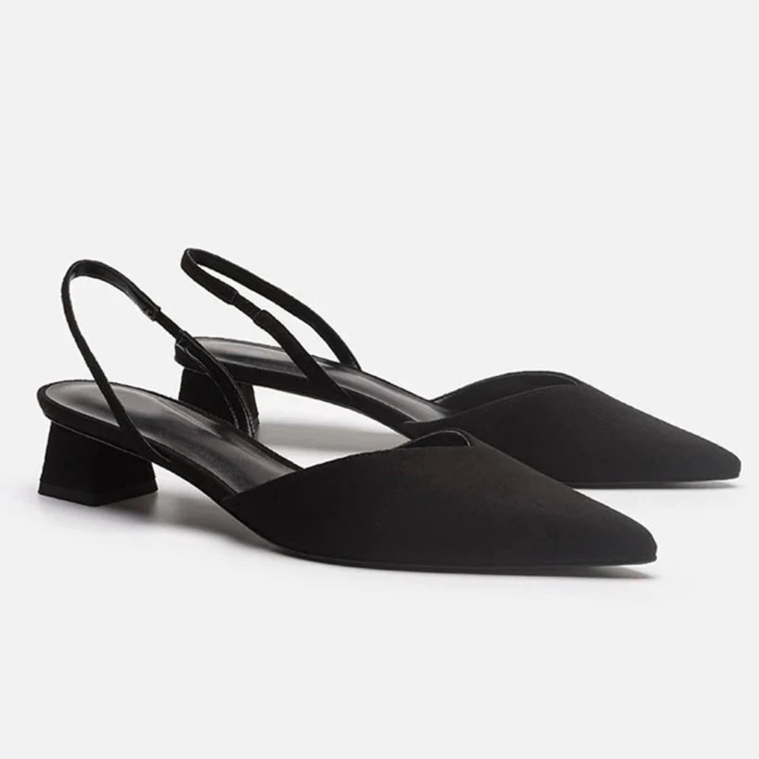 Women's Spring Closed Toe Sling Back Sandals | Heeled