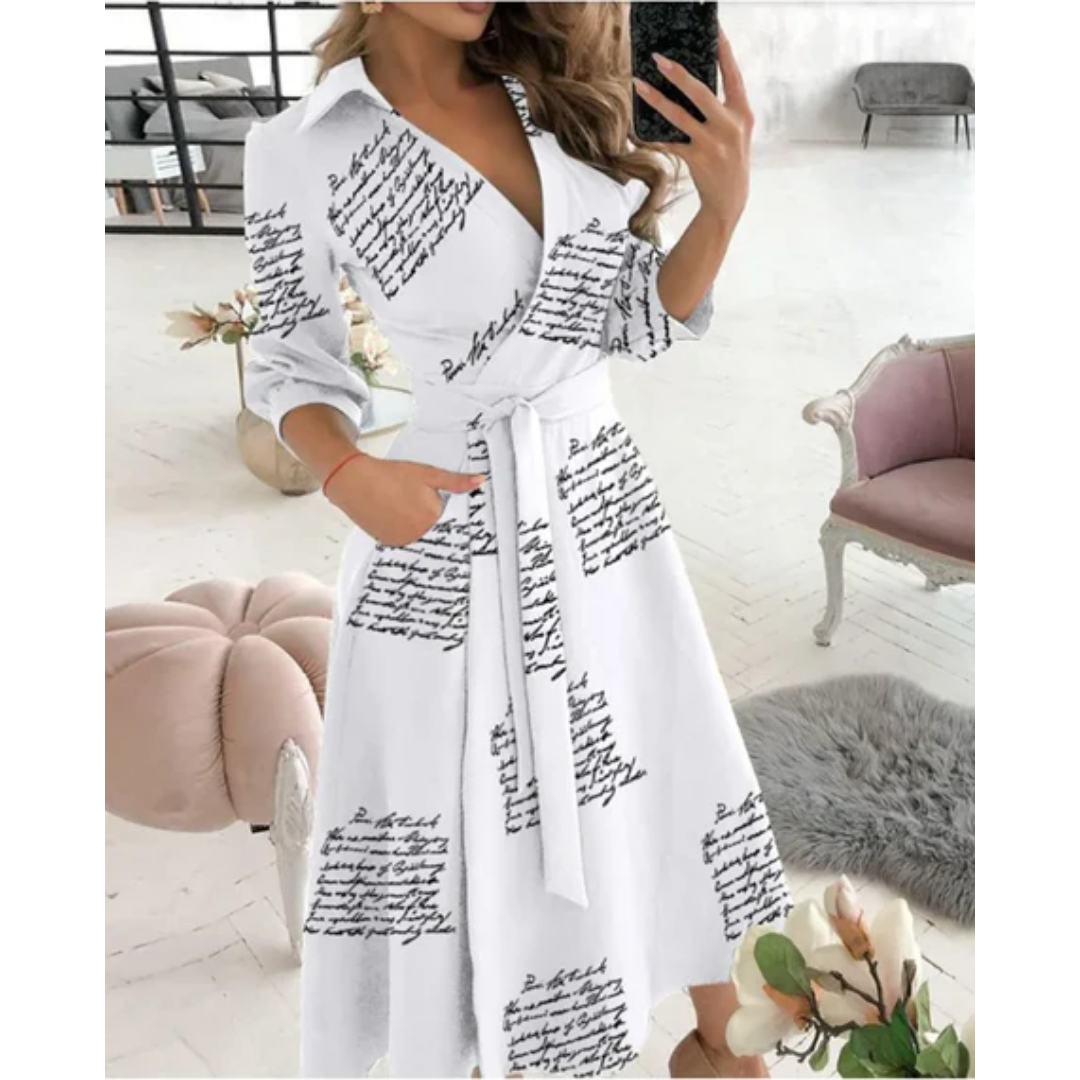 Women's Elegant Semi Formal Wrap Dress | Midi