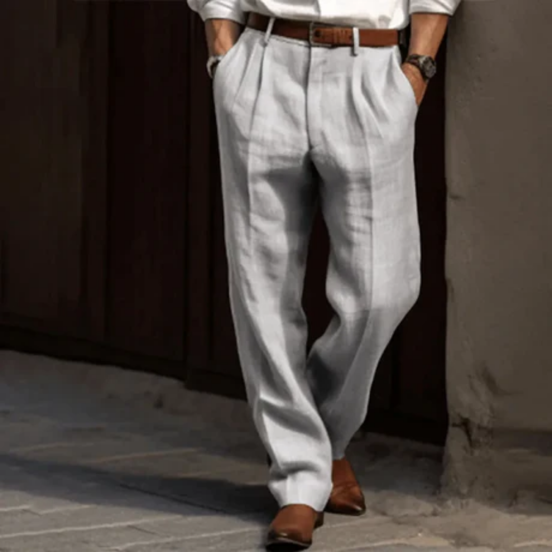 Men's Formal Work Wide Leg Pants | Low Rise