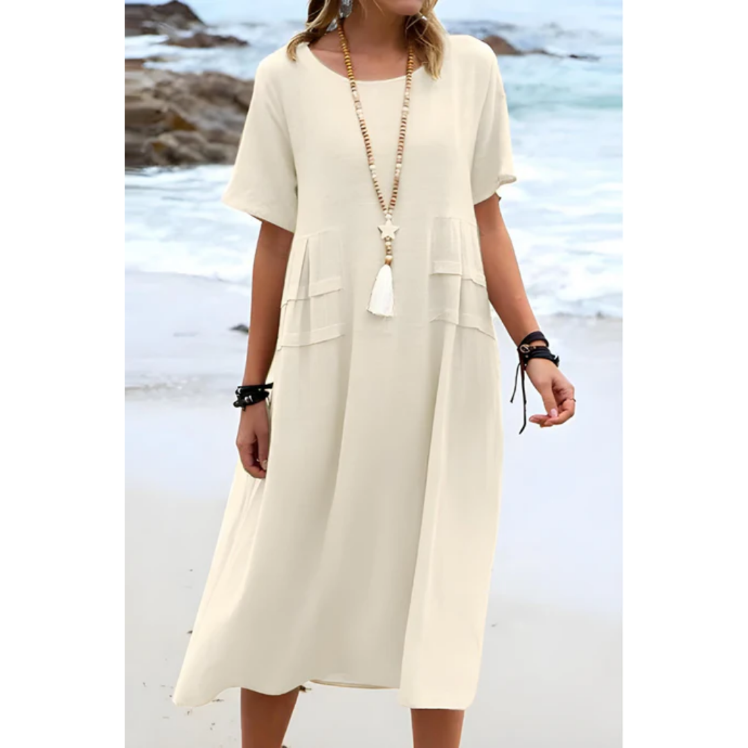 Women's Classic Summer Beach Dress | Midi
