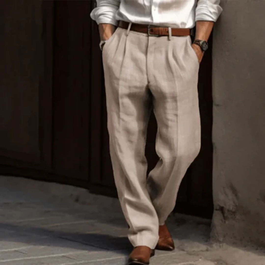 Men's Formal Work Wide Leg Pants | Low Rise