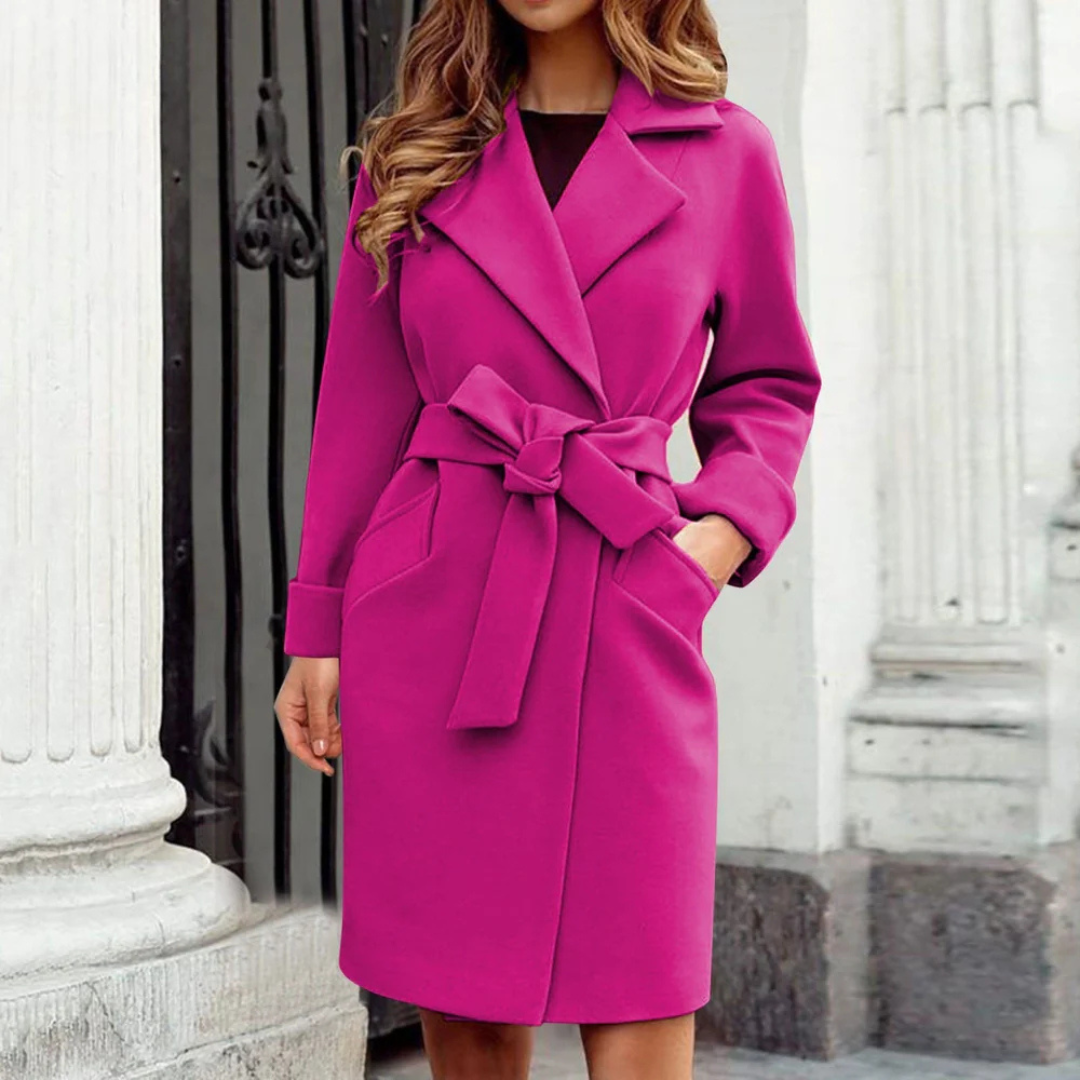Karena | Damen Winter Lang Trench Mantel | Warme