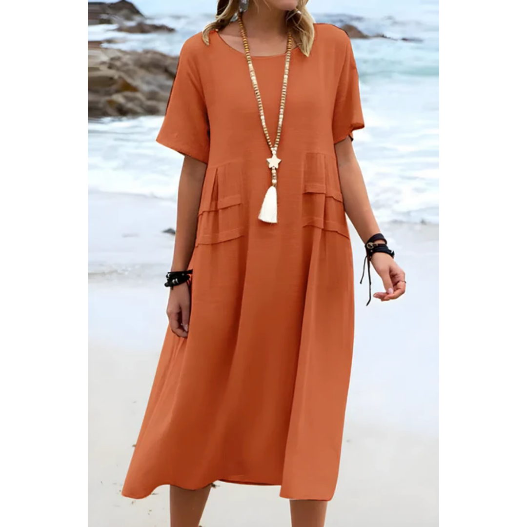 Women's Classic Summer Beach Dress | Midi