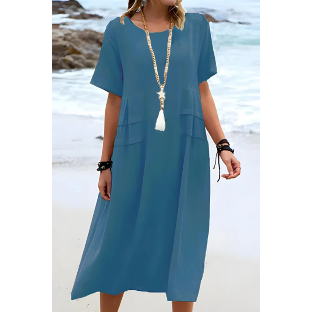 Women's Classic Summer Beach Dress | Midi