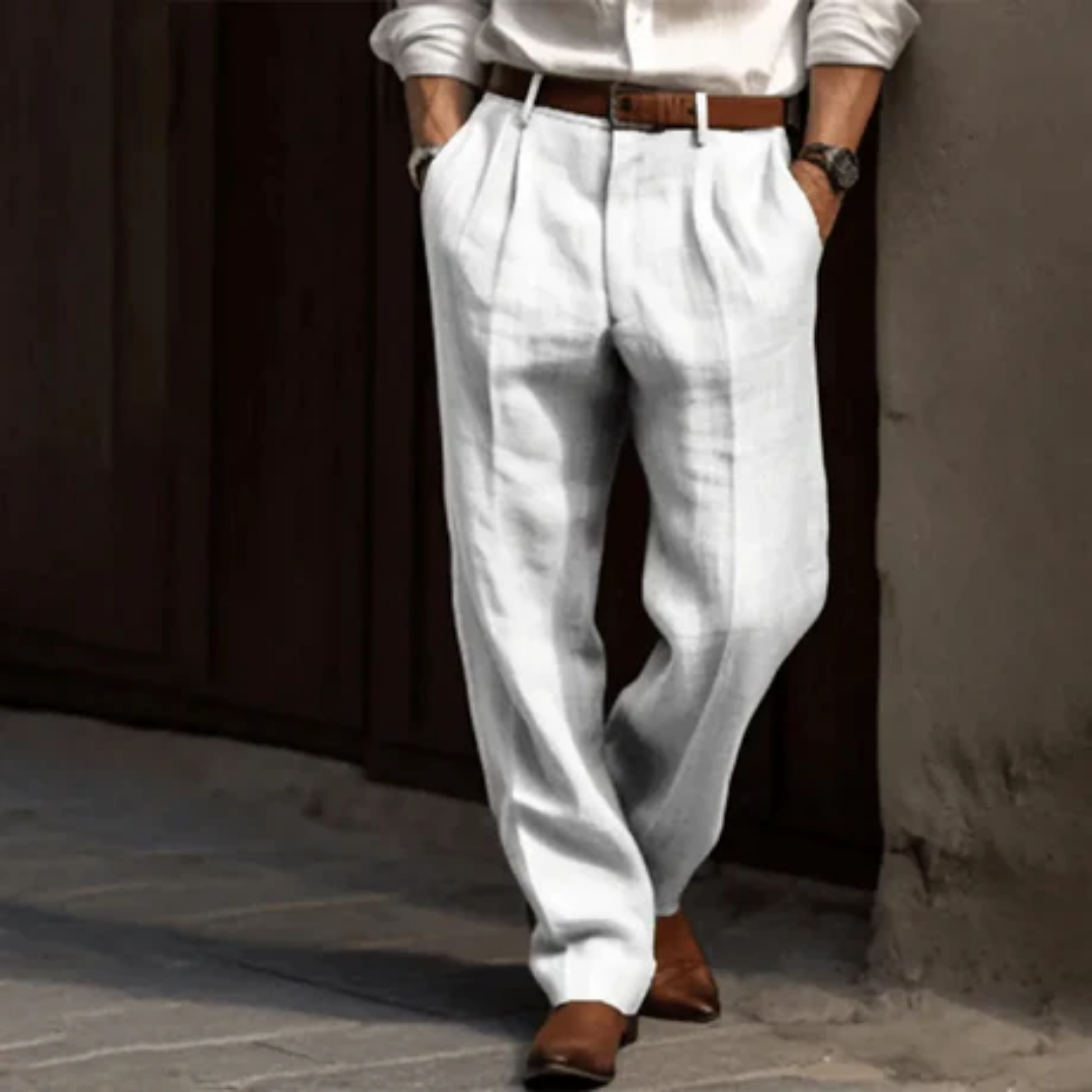 Men's Formal Work Wide Leg Pants | Low Rise