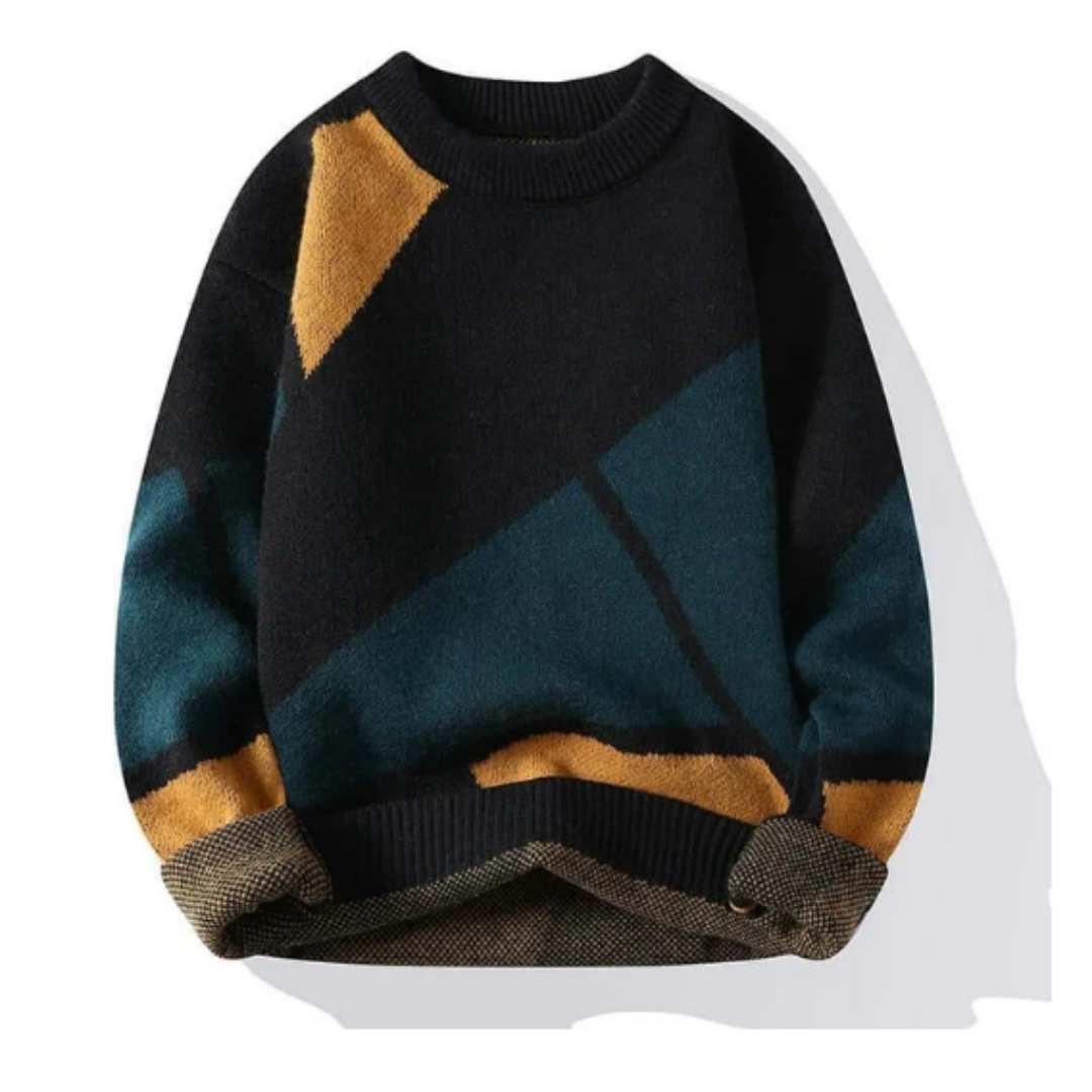 Men's Oversized Heated Long Sweater | Knitted
