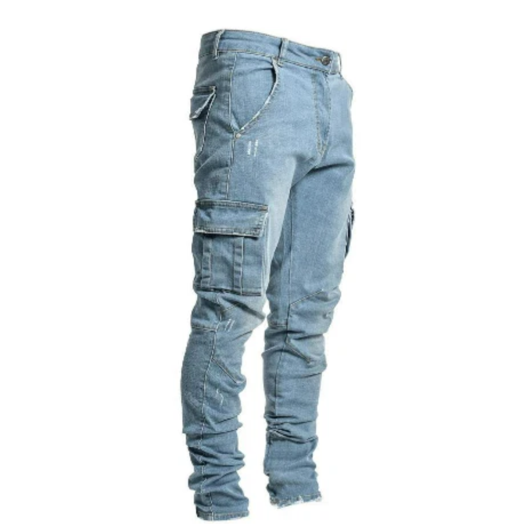 Julio | Herren Stylische Cargo Hose | Schmale Passform