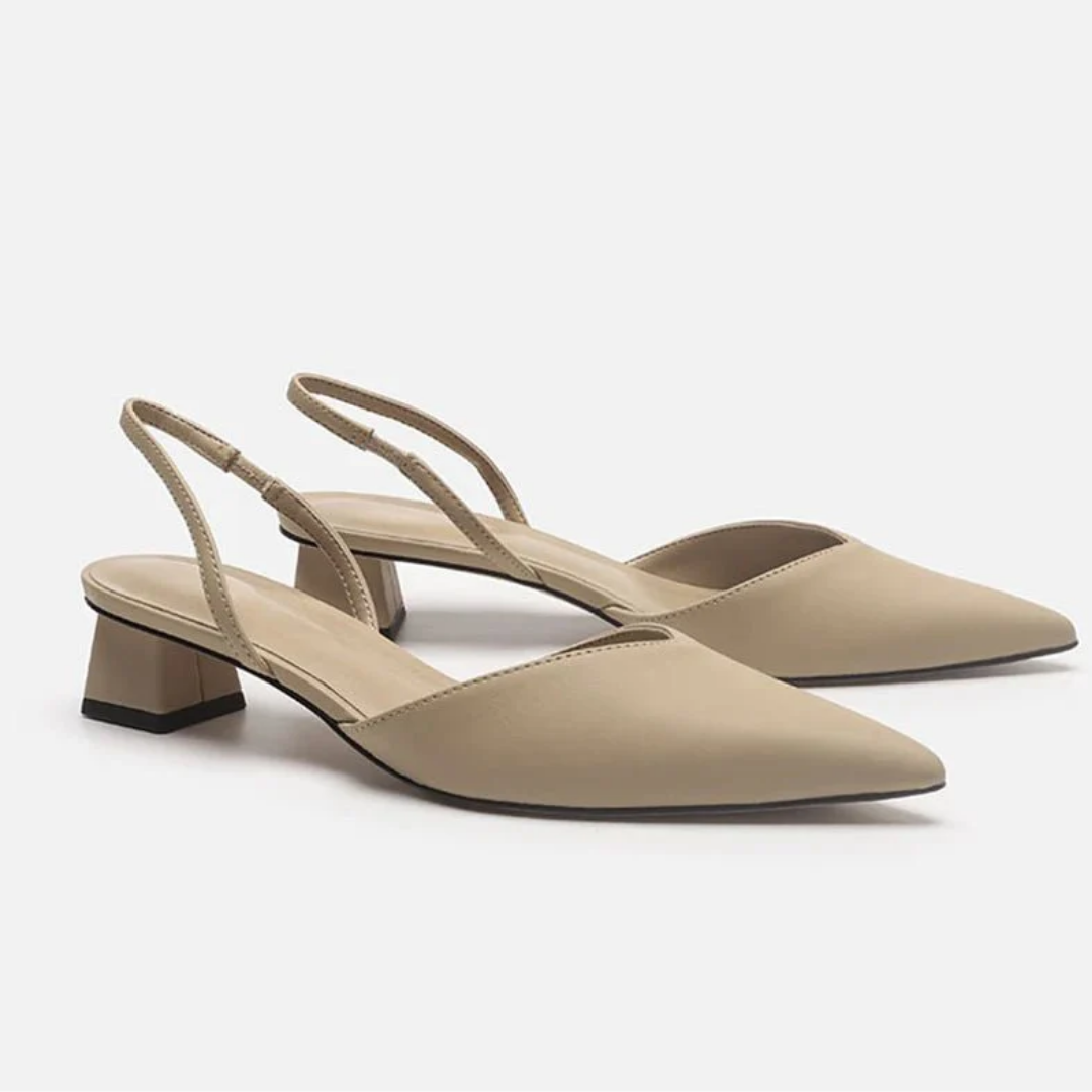 Women's Spring Closed Toe Sling Back Sandals | Heeled