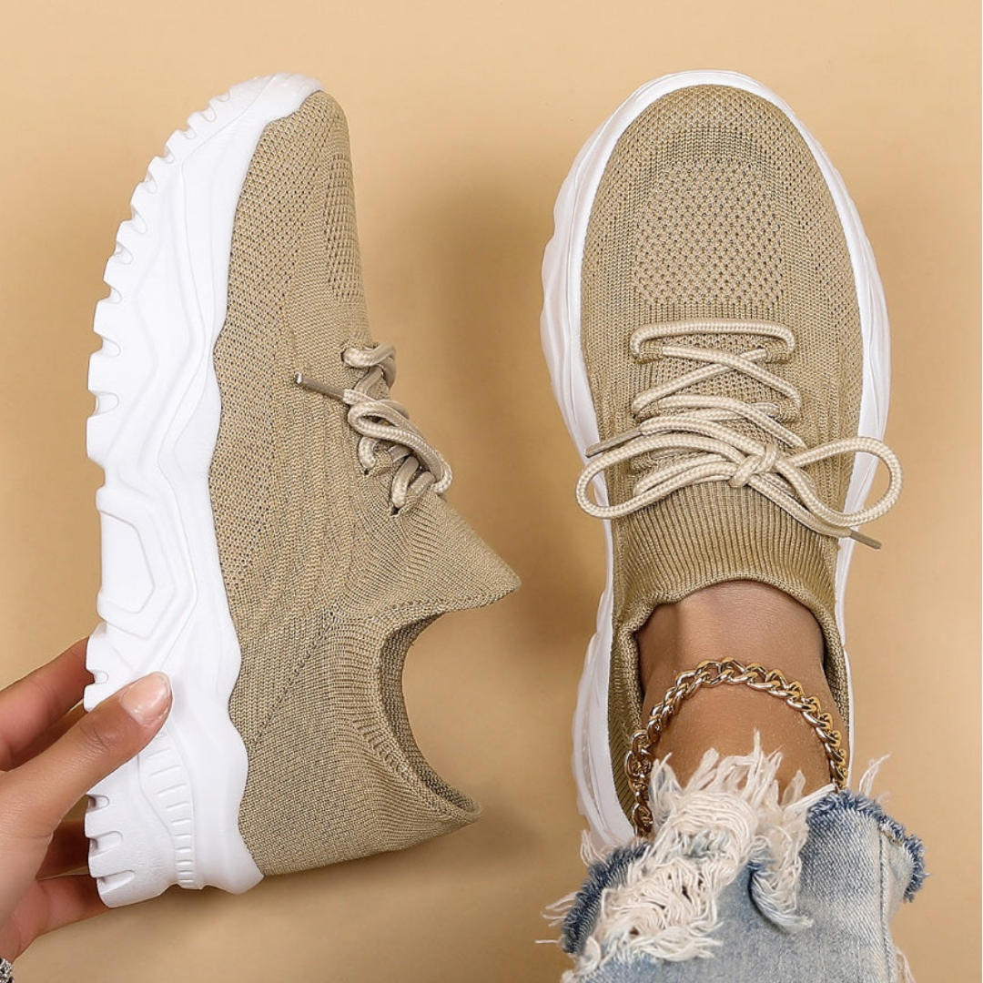 Damen Bequeme Schnürschuhe | Lässig
