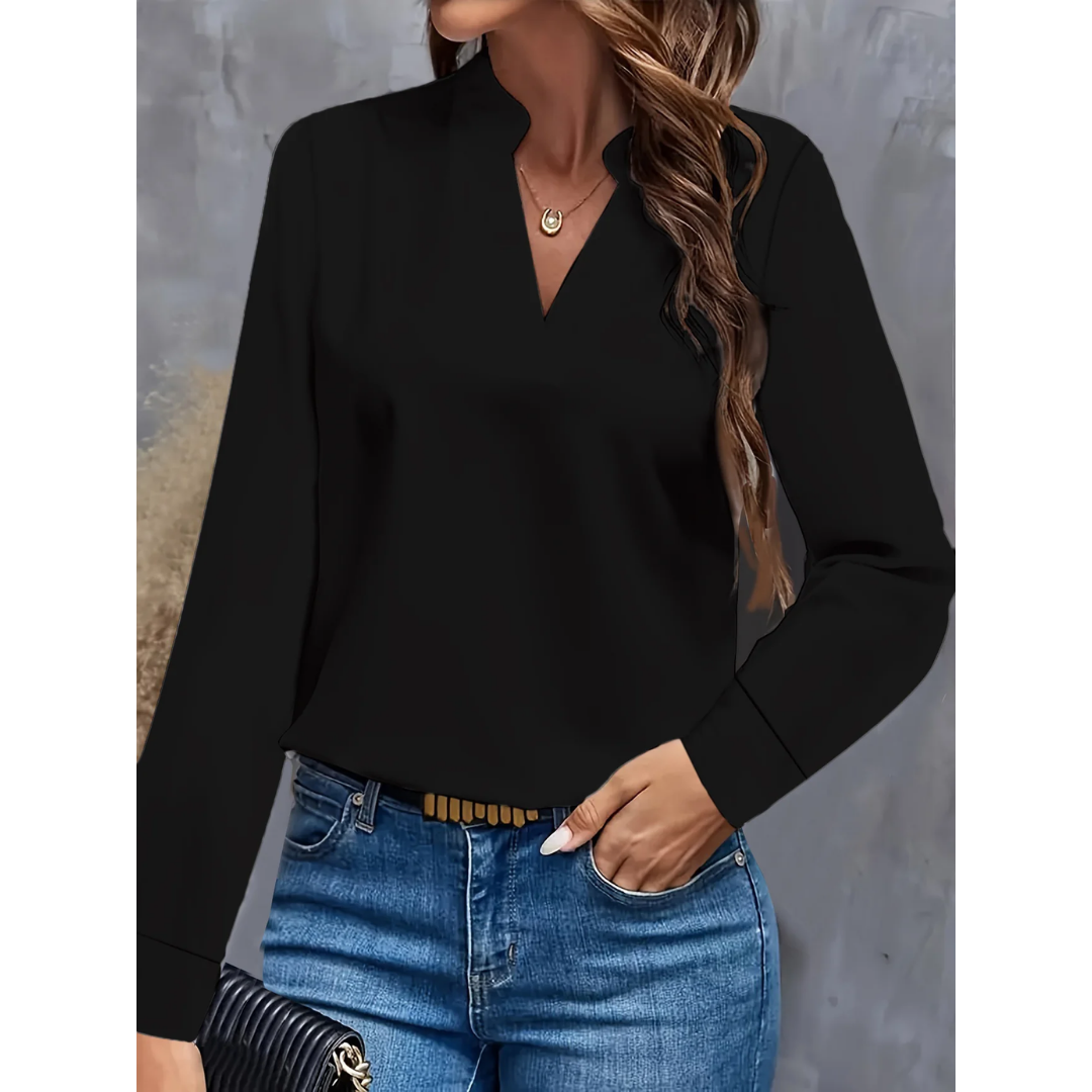 Women's Going Out V Neck Top | Long Sleeve