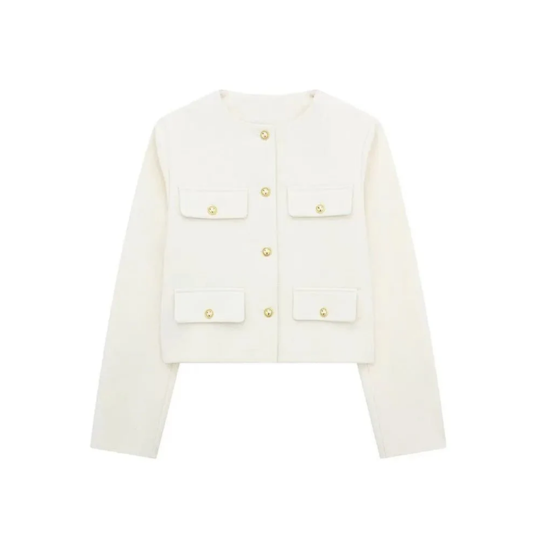 Women's Elegant Vintage Cropped Jacket | Spring