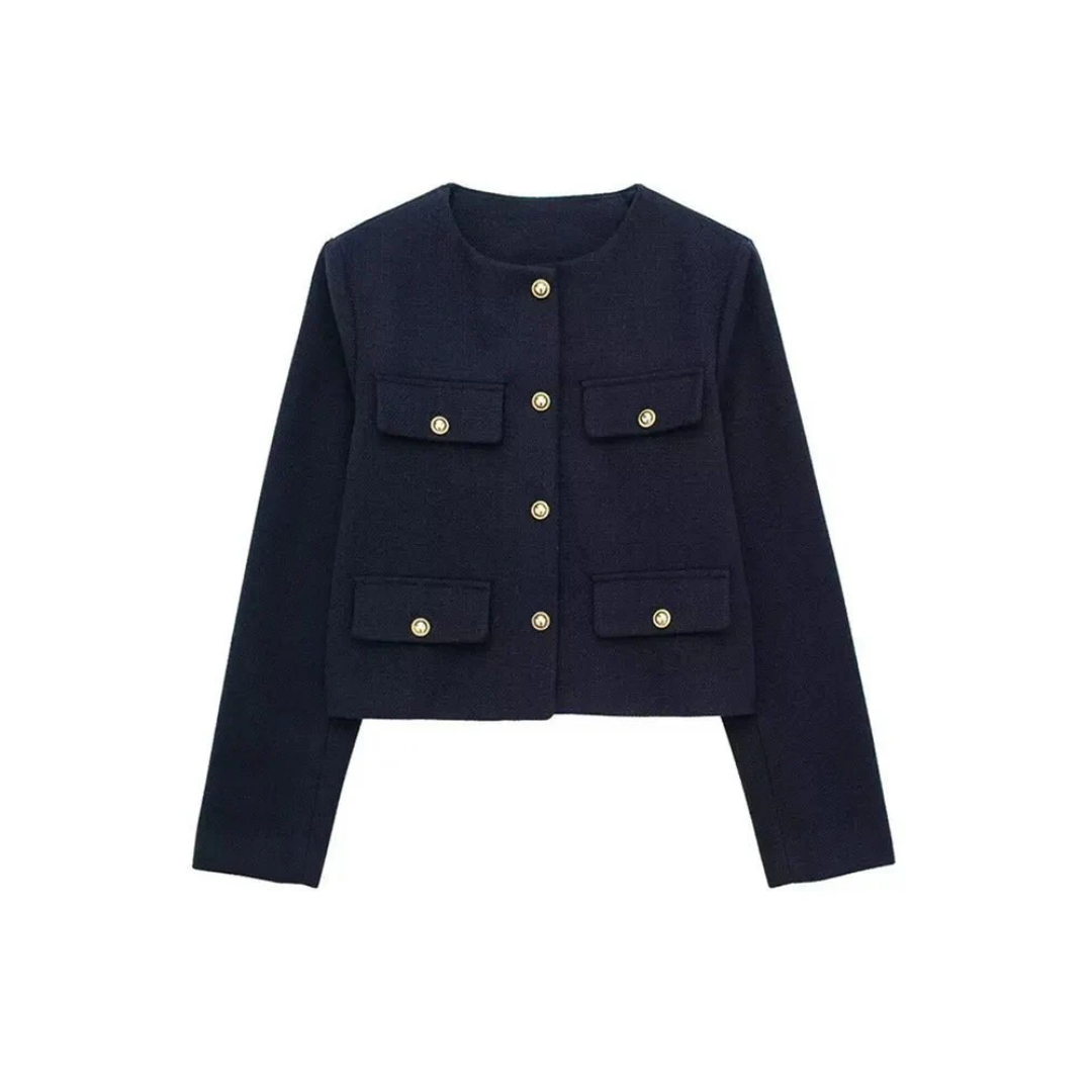 Women's Elegant Vintage Cropped Jacket | Spring