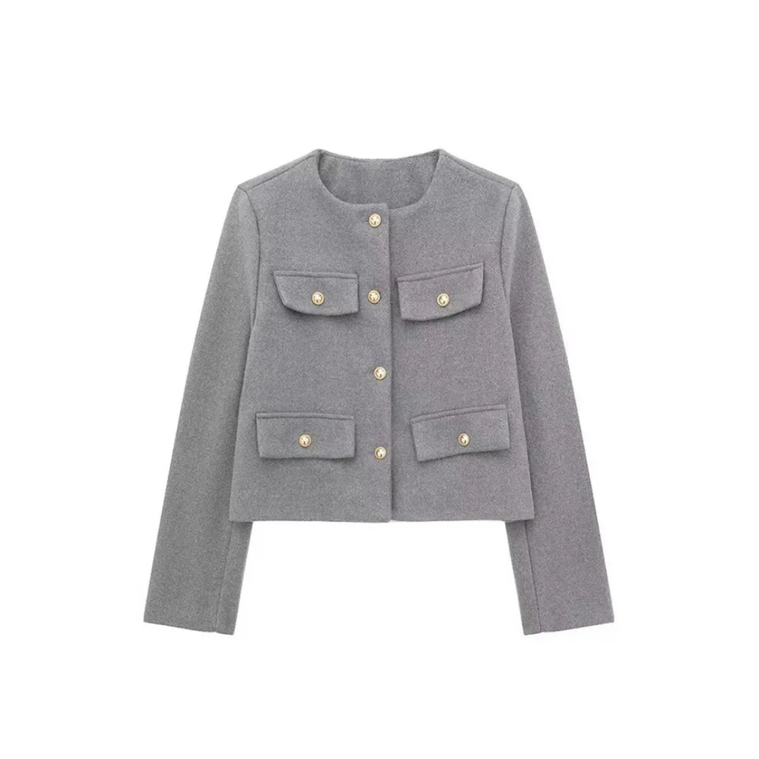 Women's Elegant Vintage Cropped Jacket | Spring