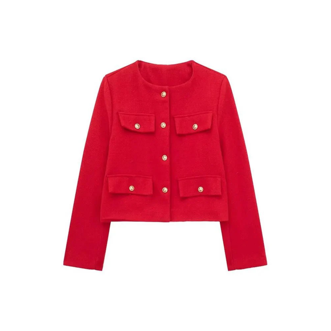 Women's Elegant Vintage Cropped Jacket | Spring