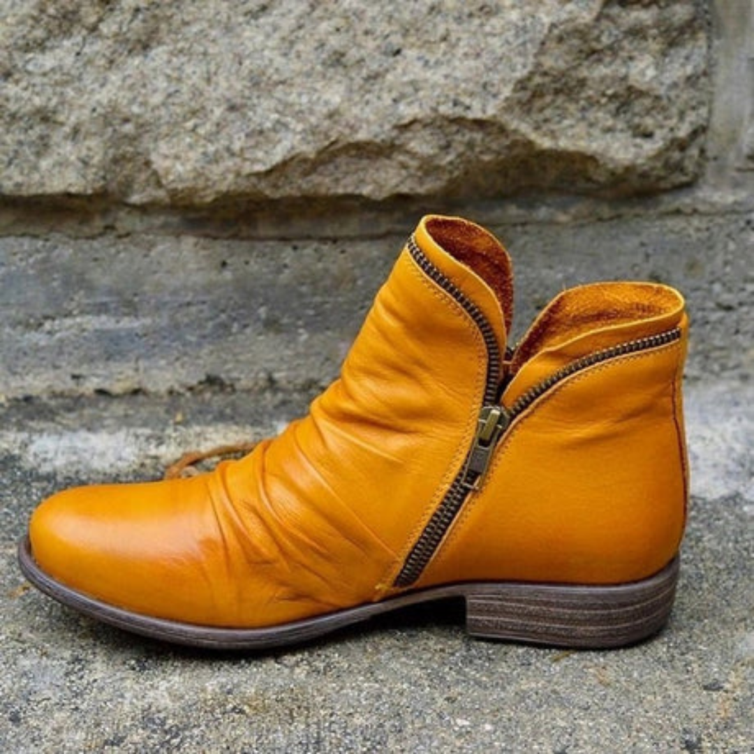 Women's Vintage Waterproof Zip Boots | Walking