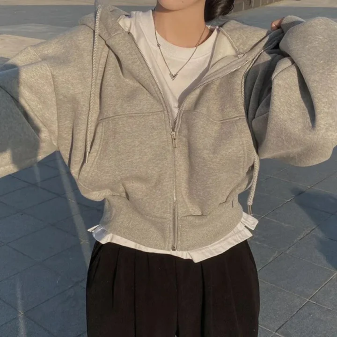 Women's Stylish Warm Cropped Jacket | Winter