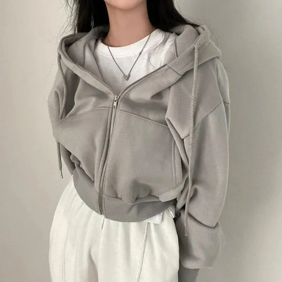 Women's Stylish Warm Cropped Jacket | Winter