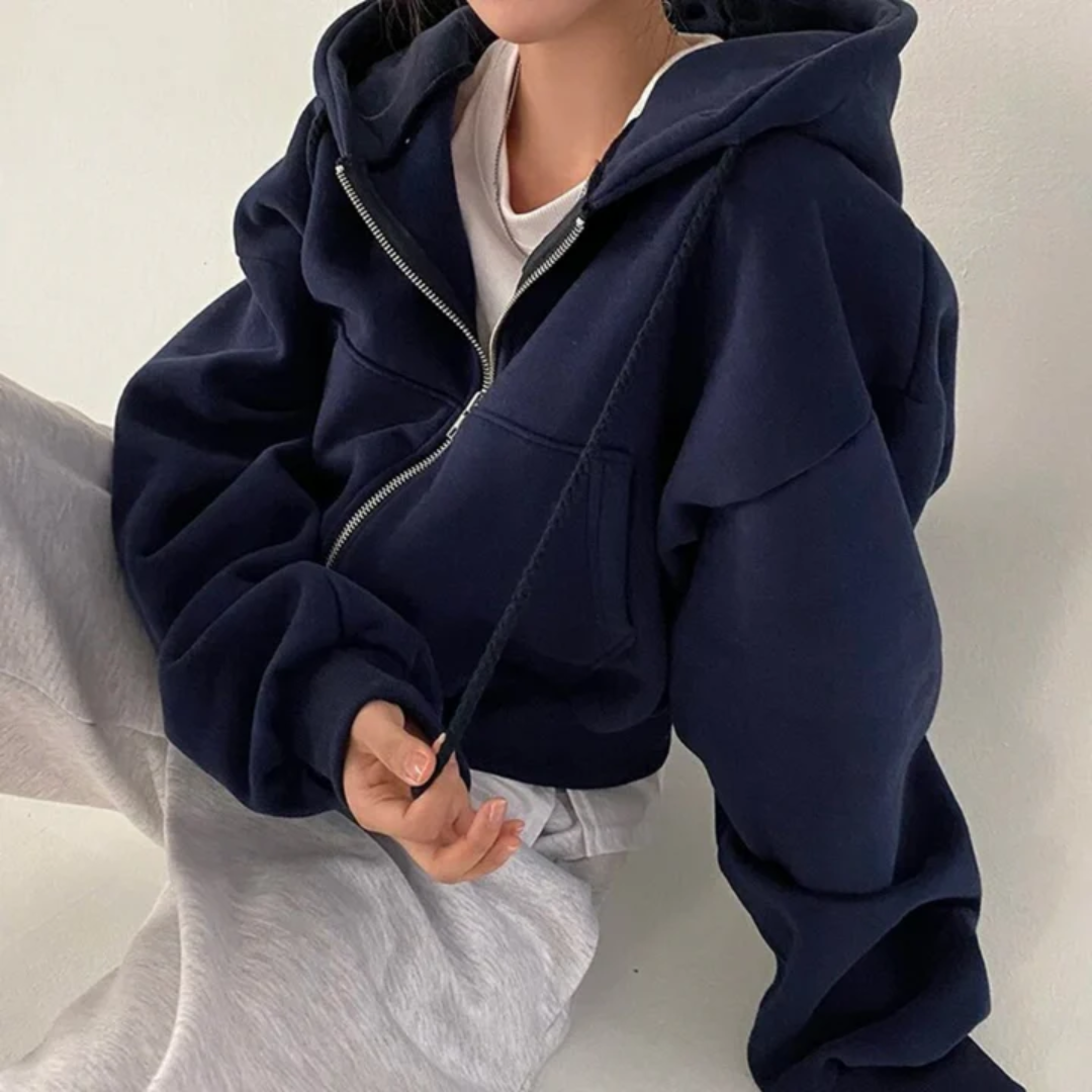 Women's Stylish Warm Cropped Jacket | Winter
