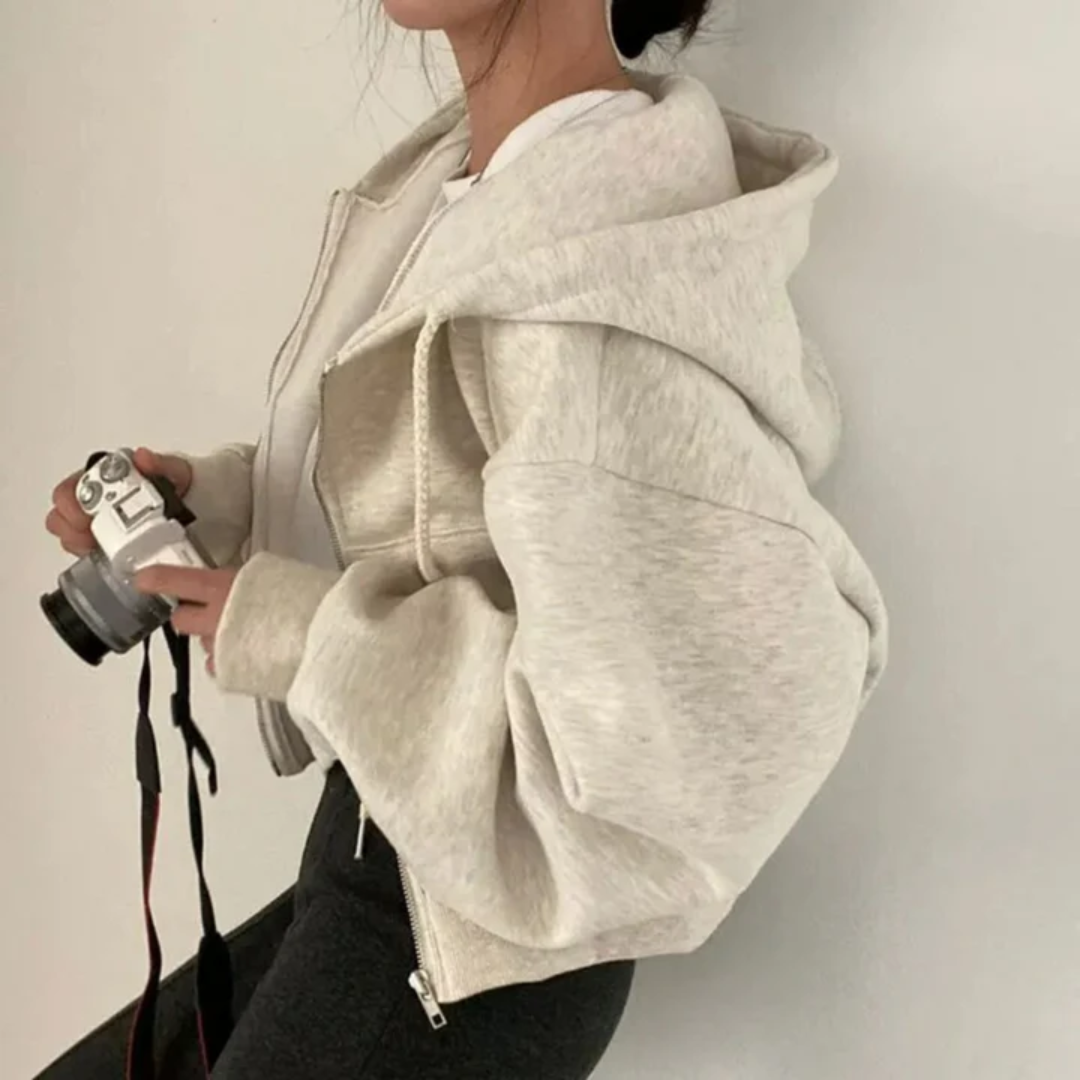 Women's Stylish Warm Cropped Jacket | Winter