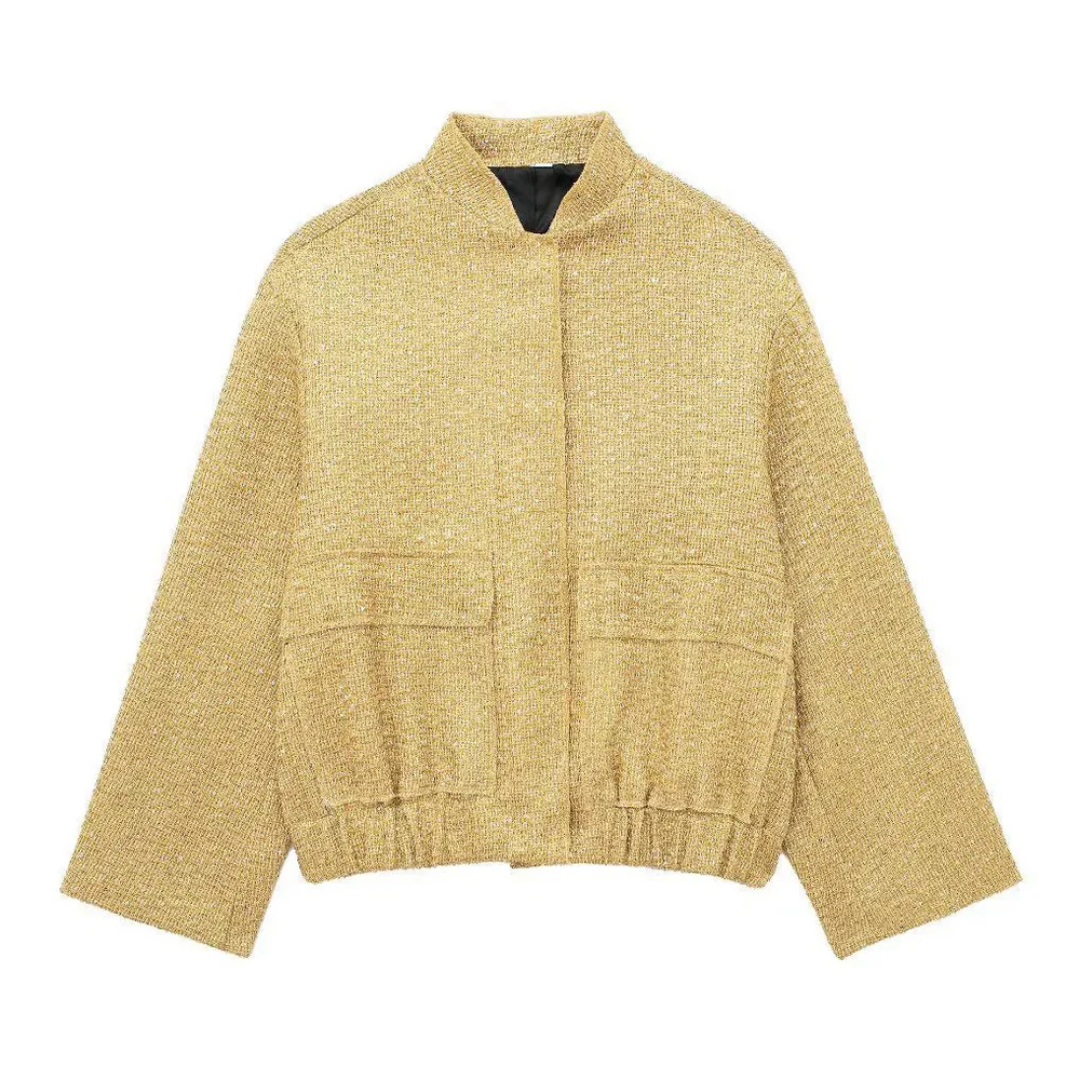 Women's Oversized Sequin Party Jacket | Lightweight