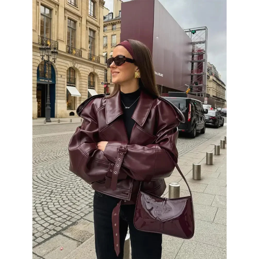 Isabeliaona | Damen Warme Langarm Jacke | Kurzarm