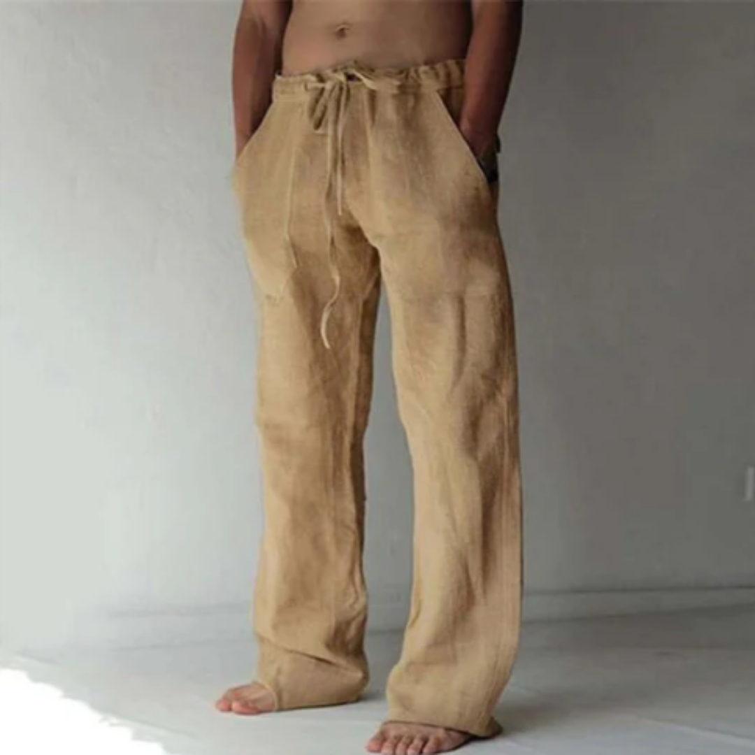 Men's Low Rise Summer Beach Pants | Wide Leg