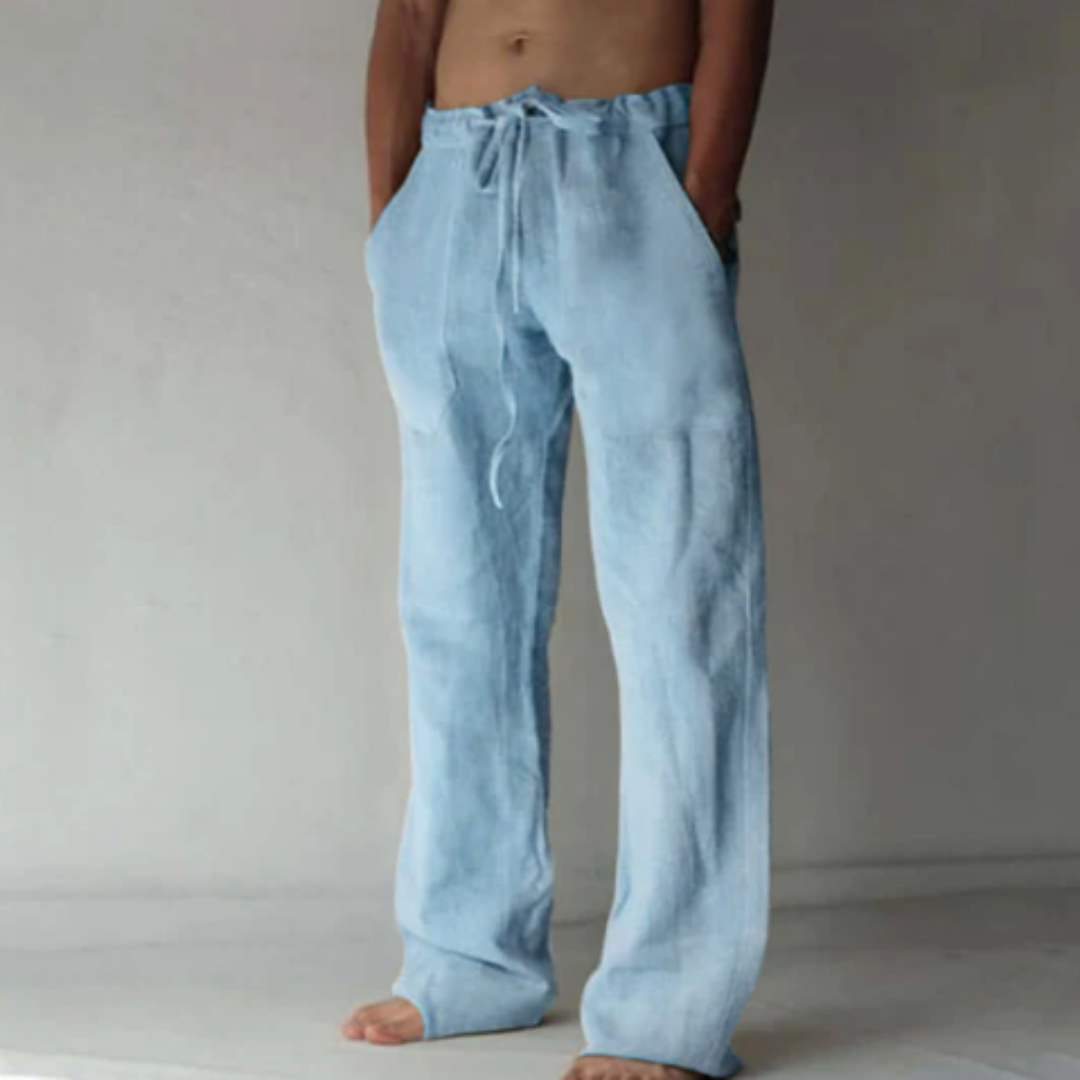 Men's Low Rise Summer Beach Pants | Wide Leg