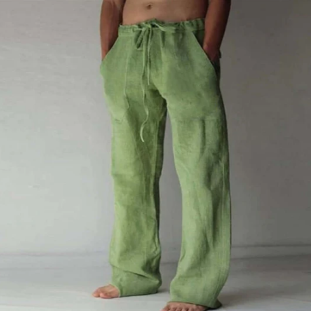 Men's Low Rise Summer Beach Pants | Wide Leg